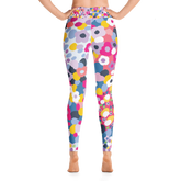 High Waist Night Yoga in Pink Blooms